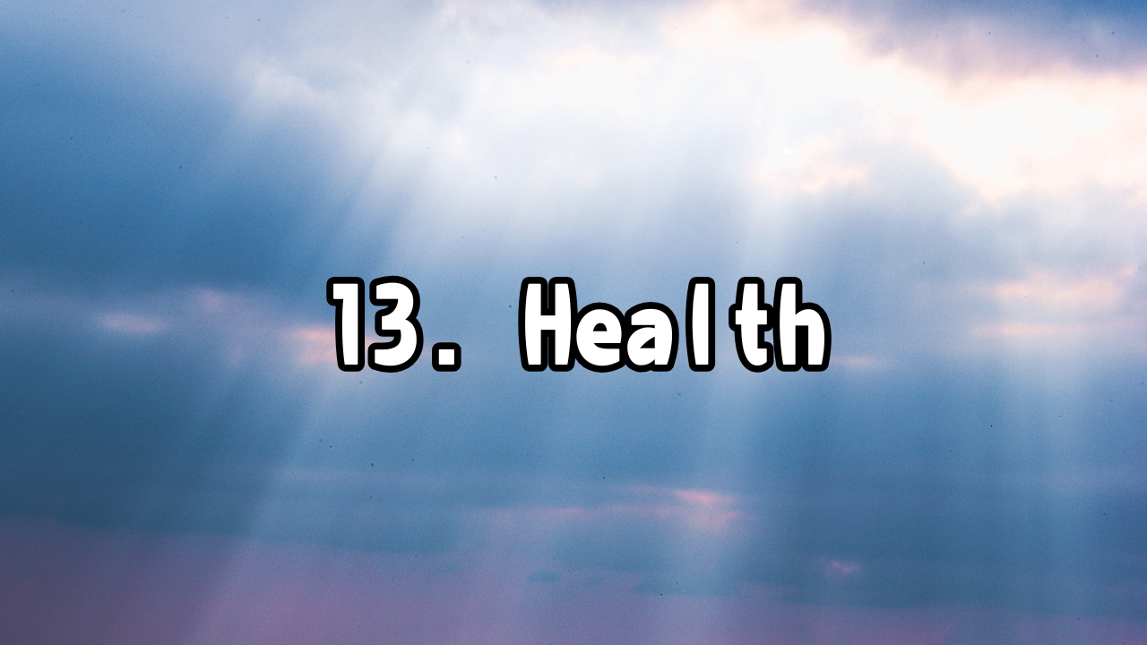 Body Care 13. Health